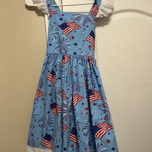 Eleanor Rose Patriotic EUC Dress 14/16 girls non smoking home